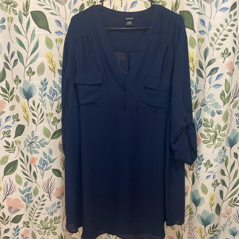 Torrid Size 4 3/4 Sleeve Blouse